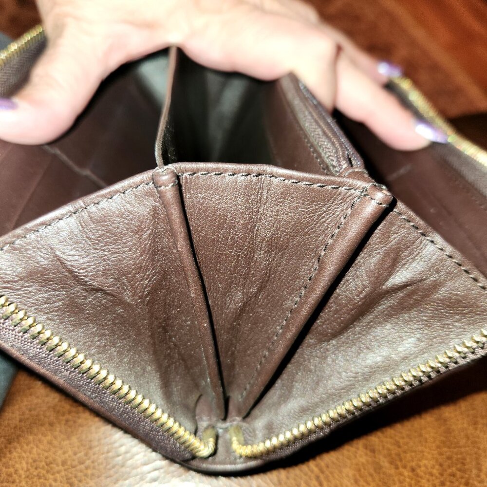 Gucci Mayfair Guccissima Leather Long Zip Around Wallet - EUC - Picture 6 of 10